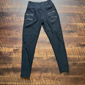 Black dress up leggings